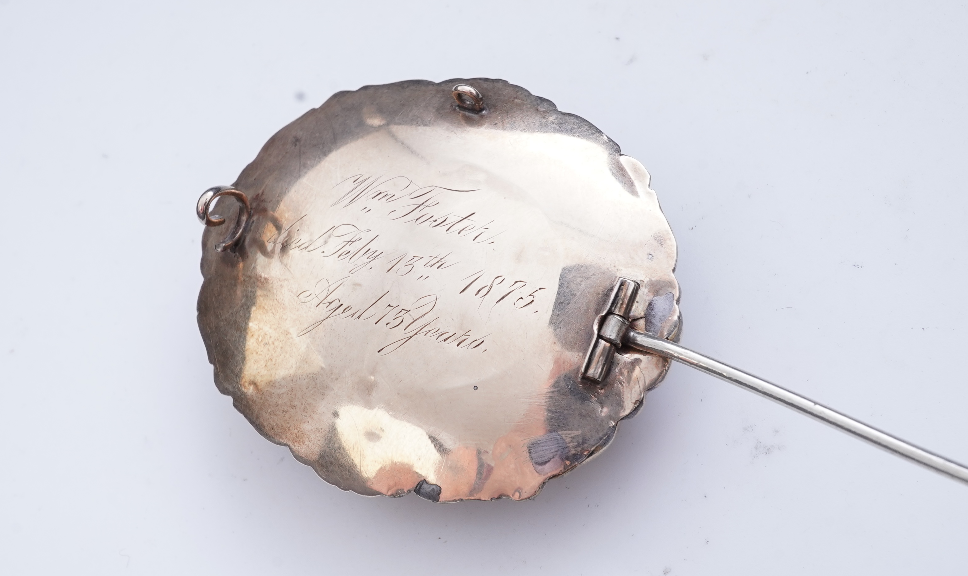 A Victorian mourning jewel, circa 1875
